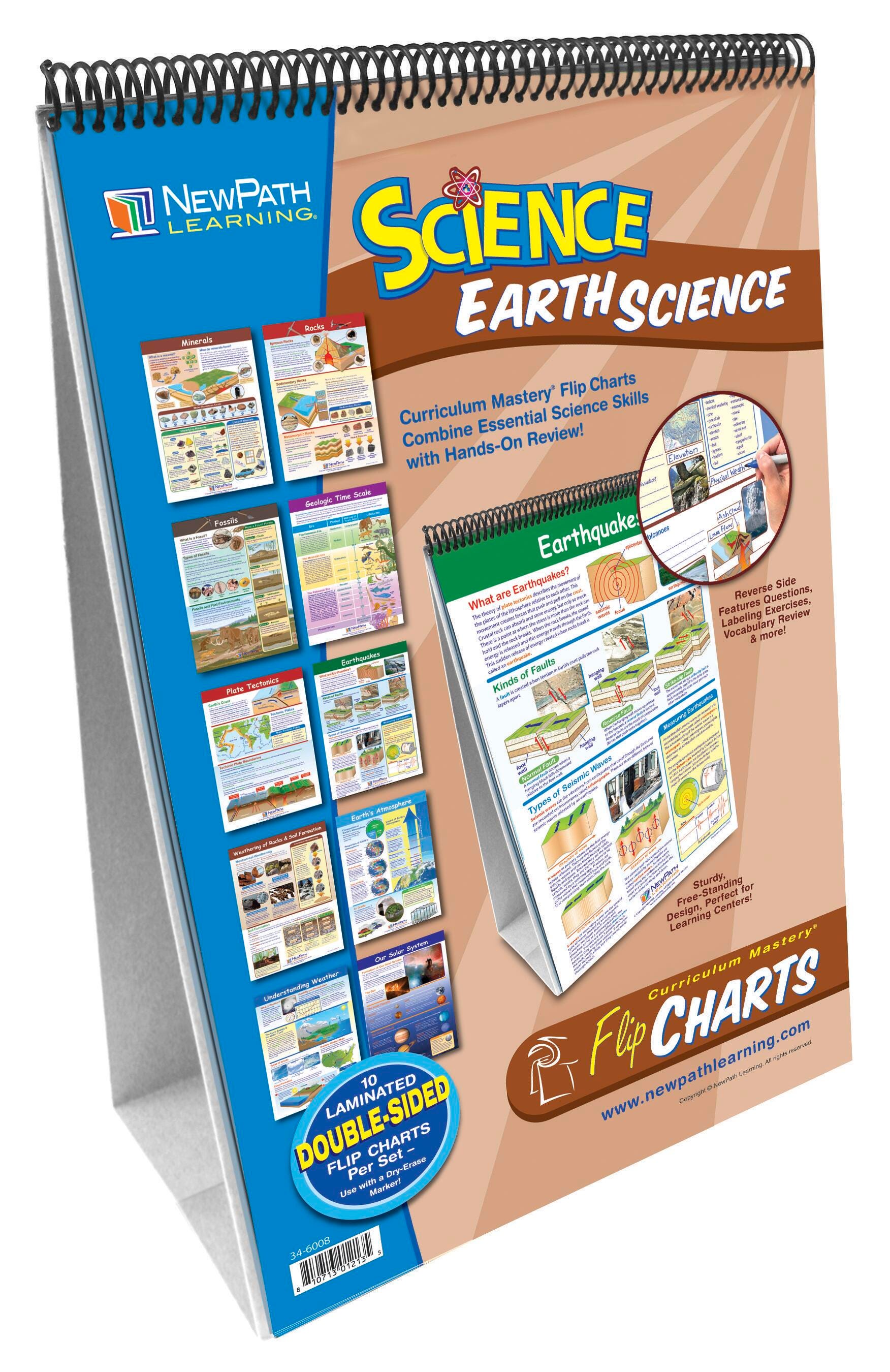 NewPath Learning Curriculum Mastery Earth Science Flip Charts 1302656